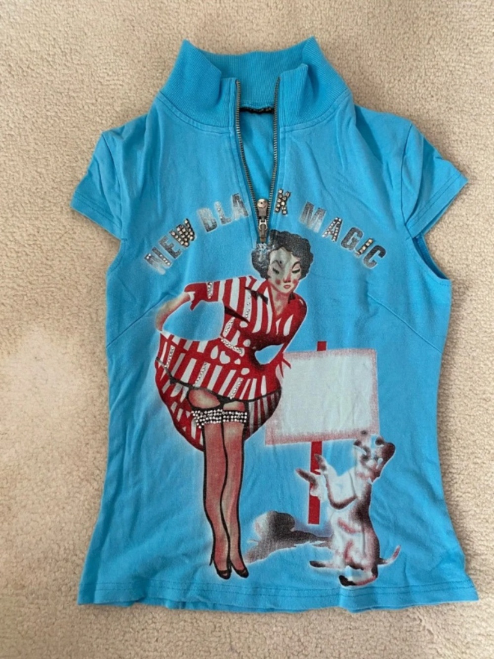 Blue Vintage y2k Tee
